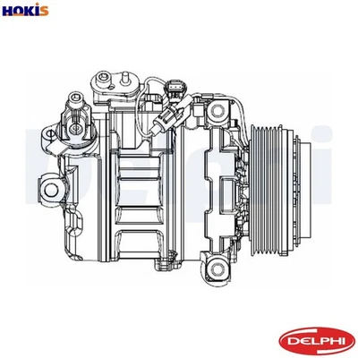 COMPRESSOR AIR CONDITIONING CS20547 FOR N52B25/N53B25A 2.5L N52B30A 3.0L 6cyl - Image 1 of 4