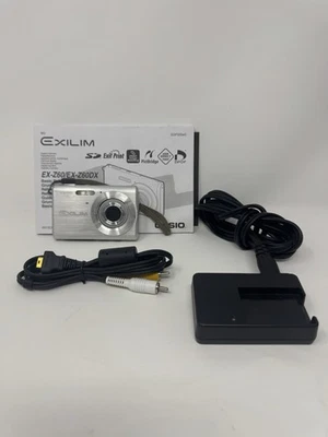 Casio Exilim EX-Z60 6.0 MP Digital Camera w/ Charger No battery Or SD Tested - Image 1 of 2
