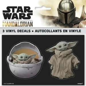 Star Wars Mandalorean Baby Yoda 3 Vinyl Decals - Picture 1 of 1