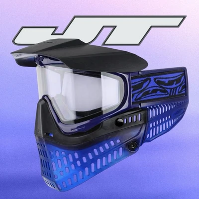 JT Proflex Paintball Goggle Mask LE ICE Series Blue & Black LIMITED EDITION - Image 1 of 2