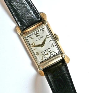 BULOVA Vintage Mens Gold Filled Watch Caliber 7AK Gold-fille RUNNING No Reserve - Picture 1 of 7