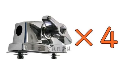 Set of 4 TAMA MTB25EBN Tom Bracket w/ Rubber Plate for ROCKSTAR / SWINGSTAR etc. - Image 1 of 4