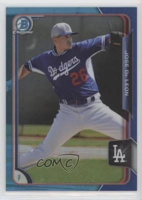 2015 Bowman Draft хромированная синяя переливающаяся 55/150 Jose De Leon No97 1f1 - Изображение 1 из 3