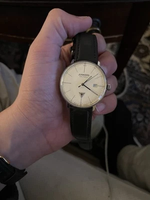 Junkers Bauhaus 6070-5 Armbanduhr 40mm Herren Quarz Datum - Bild 1 von 4