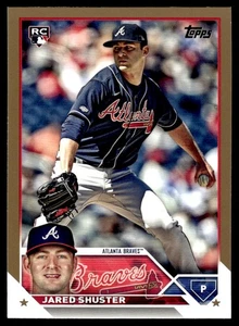 2023 Topps Update Gold Jared Shuster 0992/2023 Atlanta Braves #US324 - Picture 1 of 2