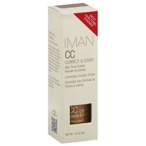 Iman Cc Correct & Cover Powder to Cream Sand Medium Skin Tone Evener 0.14 Oz - Picture 1 of 4