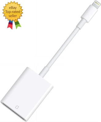 Lector de cámara con tarjeta Lightning a SD certificado por Apple Mfi para iPhone iPad, memoria Foto 1 de 4
