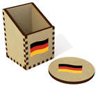 'Waving German Flag' Desk Tidy / Pencil Holder (DT00105692)