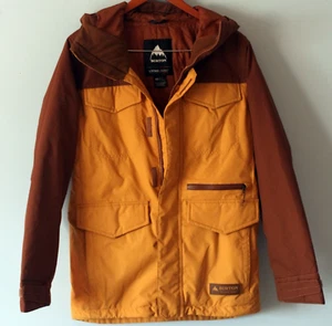 BURTON Jacket Brown Yellow Men's Size XS Living Lining Parka Climate Control - Picture 1 of 24