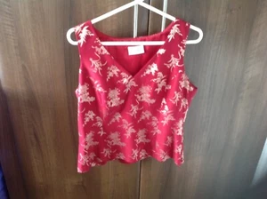 Vintage Principles petite size 16 silk/ viscose fully lined top - Picture 1 of 5