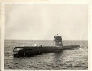 MILITARIA - FOTO (1952) USS CUDGEON 567 (Sowjetischer Vorfall * an die Oberfläche gezwungen) - Bild 1 von 2