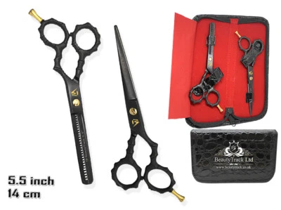 Hair Scissors Set Professional Hairdressing Thinning Sharp Razor Edge Barber 5.5 - Image 1 of 3