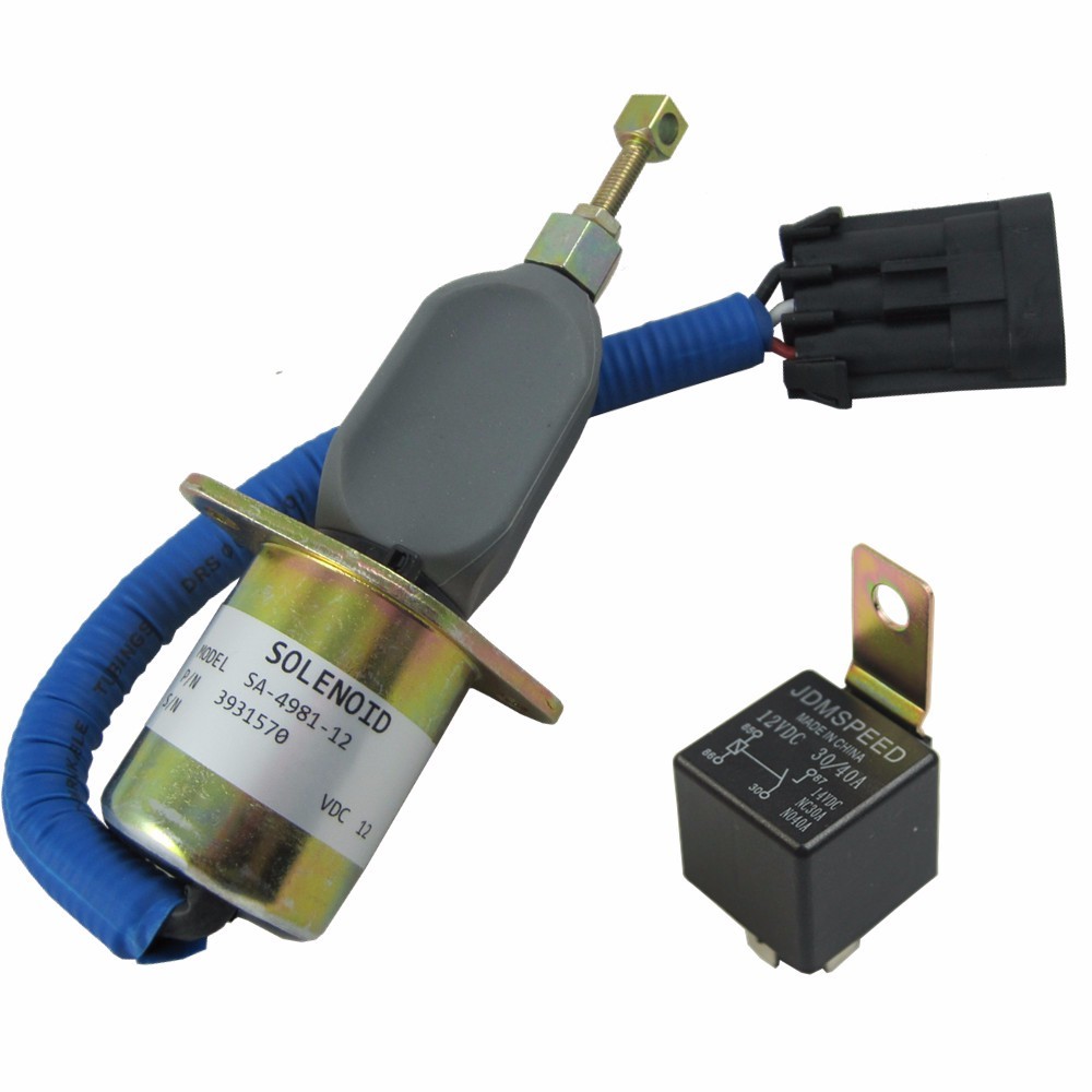 Fuel Shut Off Solenoid & Relay for Dodge 5.9L Diesel Cummins 199498 5016244AA eBay