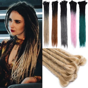 US 24" Ombre Premium Dread Lock Dreadlock Braiding Hair Extensions as Human Hair - Picture 1 of 36