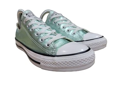 Converse Women's Chuck Taylor All Star Ox Aqua Metallic Sneakers Size 8.5 - Image 1 of 4