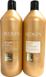 REDKEN All Soft Shampoo&Conditioner 33.8oz DUO**FREE SHIPPING**