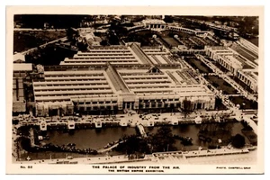 RPPC 1924 Palacio de Industria, Exposición Imperio Británico, Londres, Inglaterra - Imagen 1 de 2