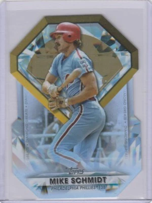 2022 Topps Diamond Greats Die Cut Refractor Mike Schmidt Phillies HOF DGDC-22 - Image 1 of 2