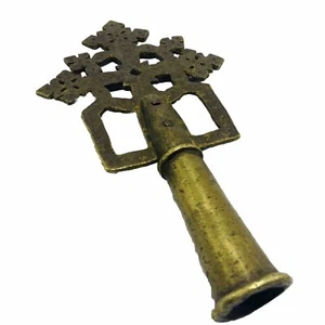 Cruz Copta Procesional Hecha a Mano Icono Ortodoxo Etíope Raro De Colección - Imagen 1 de 7