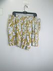 New Ava & Viv Women’s Size 4X  Floral￼ Gold/ Blue Shorts With Pockets ￼