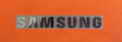 1 pcs Sticker for SAMSUNG Label Aufkleber Badge Logo 30mm x 6mm Chrome color - Image 1 of 2