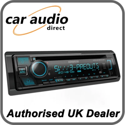Kenwood KDC-BT960DAB - CD/MP3 Receiver USB BT DAB+ 3x Pre out + Free DAB Aerial - Image 1 of 3