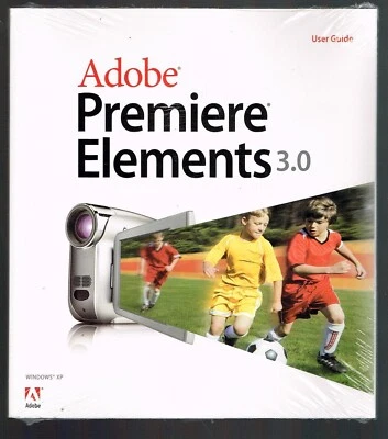 Adobe Premiere Elements 3.0 User's Guide for Windows XP Factory Sealed New - Image 1 of 2