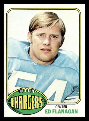 1976 Topps Ed Flanagan #157 EX-MT San Diego Chargers - Image 1 of 2