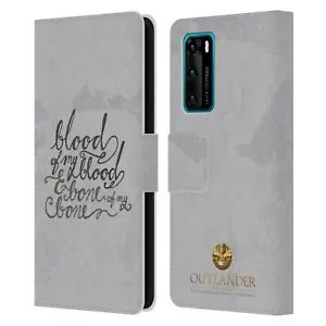 OFFICIAL OUTLANDER GRAPHICS LEATHER BOOK WALLET CASE COVER FOR HUAWEI PHONES 4 - Picture 1 of 7