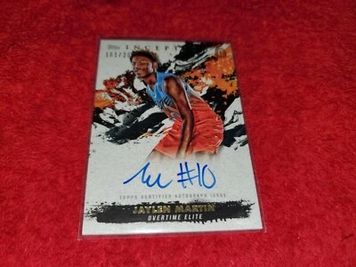 2021-22 TOPPS INCEPTION OVERTIME JAYLEN MARTIN RC  AUTO CARD 181/200 - Image 1 of 2