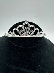 Kinder Mädchen Braut Prinzessin Krone Stirnband Strass Kristall Diadem Haarband - Bild 1 von 4