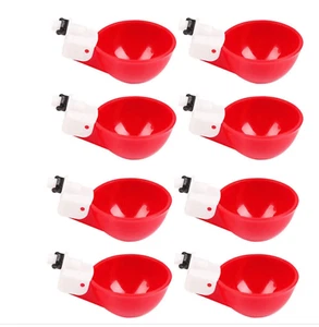 20 PCS Automatic Water Cups Poultry Drinker Waterer Chicken Ducks Quail Drinking - Picture 1 of 6