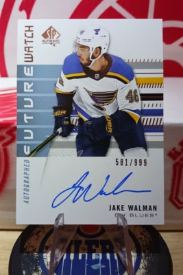 Jake Walman 2019-20 SP Authentic Future Watch Rookie Auto Serial #581/999 - Image 1 of 4