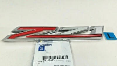 Chevrolet Silverado 2500 3500 2020-2022 guardabarros delantero LH conductor Z71 placa de identificación OEM Foto 1 de 4