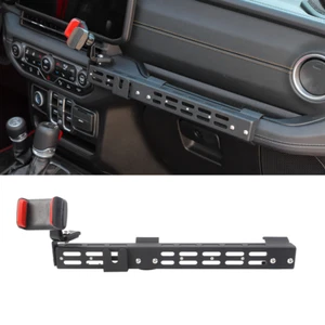 🌟Co-Pilot Phone Holder Cell Phone Mount Interior for Jeep Wrangler JL JT 2024+ - Foto 1 di 10