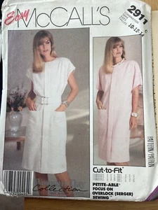 1987 ORIGINAL McCall’s Sewing Pattern 2911 dress sizes 10-12-14 UNCUT FREE P&P - Picture 1 of 4