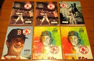 1979 & 1980 Boston Red Sox Baseball Programs (6 Dif.) vs New York Yankees - Picture 1 of 24