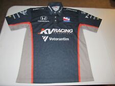 Paul Tracy Men's KV Racing 1/4 Button Up Indycar Racing Crew Shirt Size XS