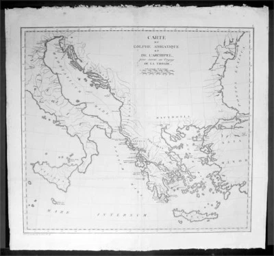 1802 J B Lechevalier & Pierre Tardieu Large Antique Map Adriatic, Greece, Turkey - Image 1 of 3