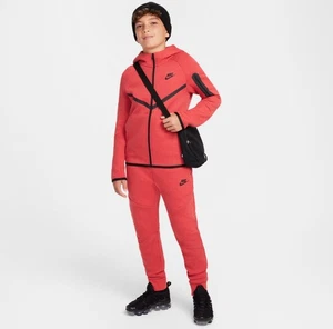 Nike Kinder Tech Fleece Full Trainingsanzug Light University Red Größe XL 13-15 Jahre - Bild 1 von 15