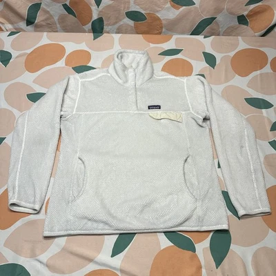 Patagonia Snap-T Fleece Sweater Women’s XL Extra Large White Pullover Outdoors - Image 1 of 4