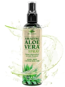 Green Leaf Naturals Aloe Vera Spray | 99% Cold-Pressed Aloe Vera Juice with Vita - Picture 1 of 9