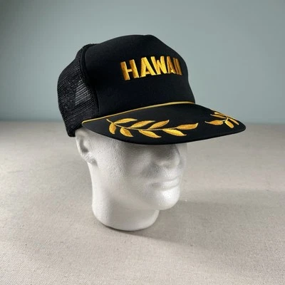 Gorra Hawaiana de Colección Gorra Camionero Malla Snapback Oro Bordado Hoja Estilo Militar Foto 1 de 4