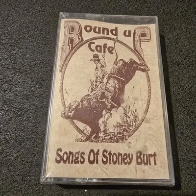 Round Up Cafe – Songs of Stoney Burt Audio Cassette SEALED Demo Vintage Western - Image 1 of 4