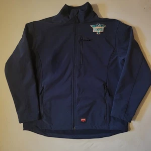 Red Kap Work Soft Shell Jacket Mechanic Technician ABQ Sunport Logo Size Large  - Picture 1 of 13