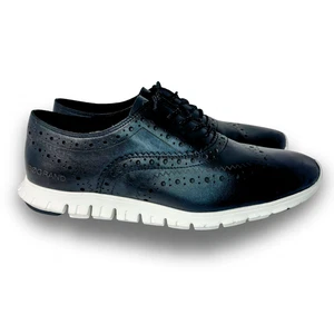 Cole Haan Zerogrand Budapester Oxford schwarz Leder 6.5B Damen Brogue - Bild 1 von 7