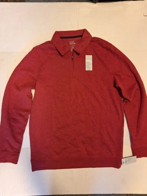 New Croft & Barrow Mens Medium Tall Fleece Pullover Sweater 1/4 Zip Extra Soft - Image 1 of 4