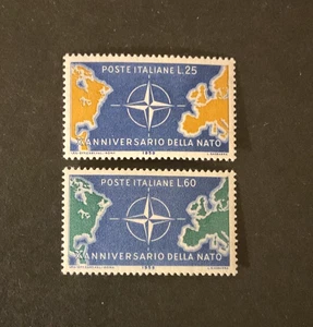 Stamps Italy Scott #766-7 never hinged - Picture 1 of 1