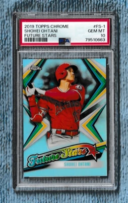 PSA 10 2019 Topps Chrome FUTURE STARS #FS-1 SHOHEI OHTANI  LA Angels Dodgers - Image 1 of 2