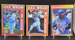 2025 Topps Chrome All-Star Mojo BO JACKSON #90ASC26 + #90AS26 + '89 Donruss #208 - Picture 1 of 10